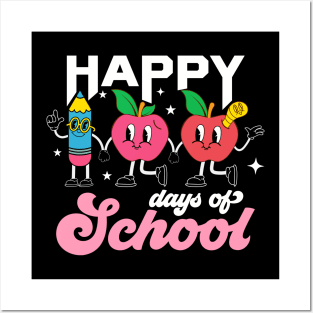 Happy 100th Day of School Shirt for Teacher or Child 100 Days Posters and Art